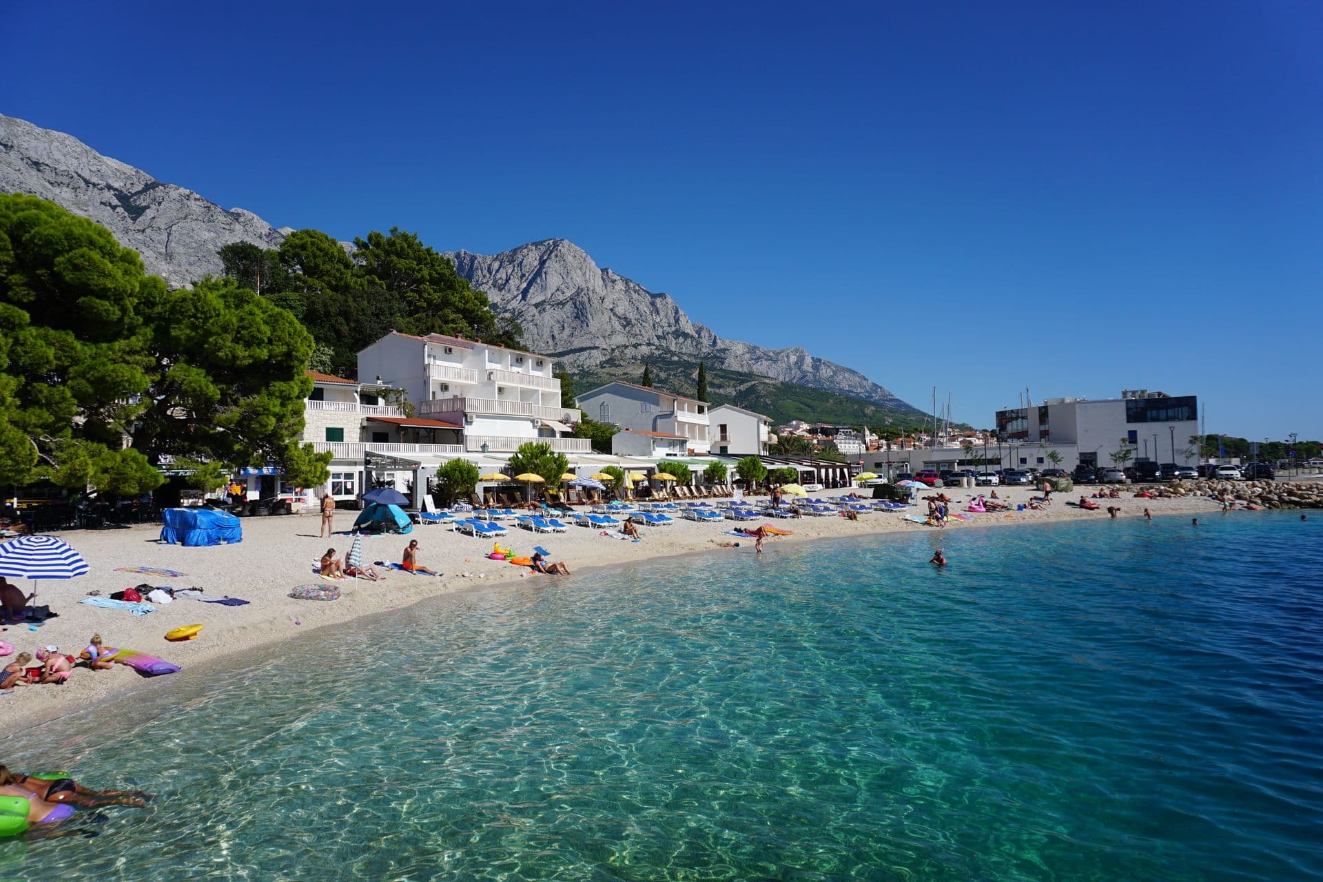 The Makarska riviera on the coast road south